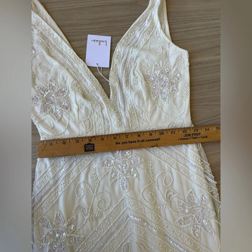 Lulu's White Lace Wedding Dress - Picture 12 of 16